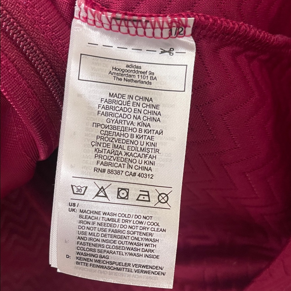adidas Women's Burgundy Ski Jacket - Picture 8 of 13